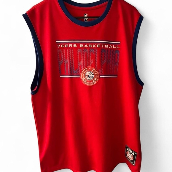 NBA Other - NBA 76ers Red and Blue Sleeveless Jersey​​​